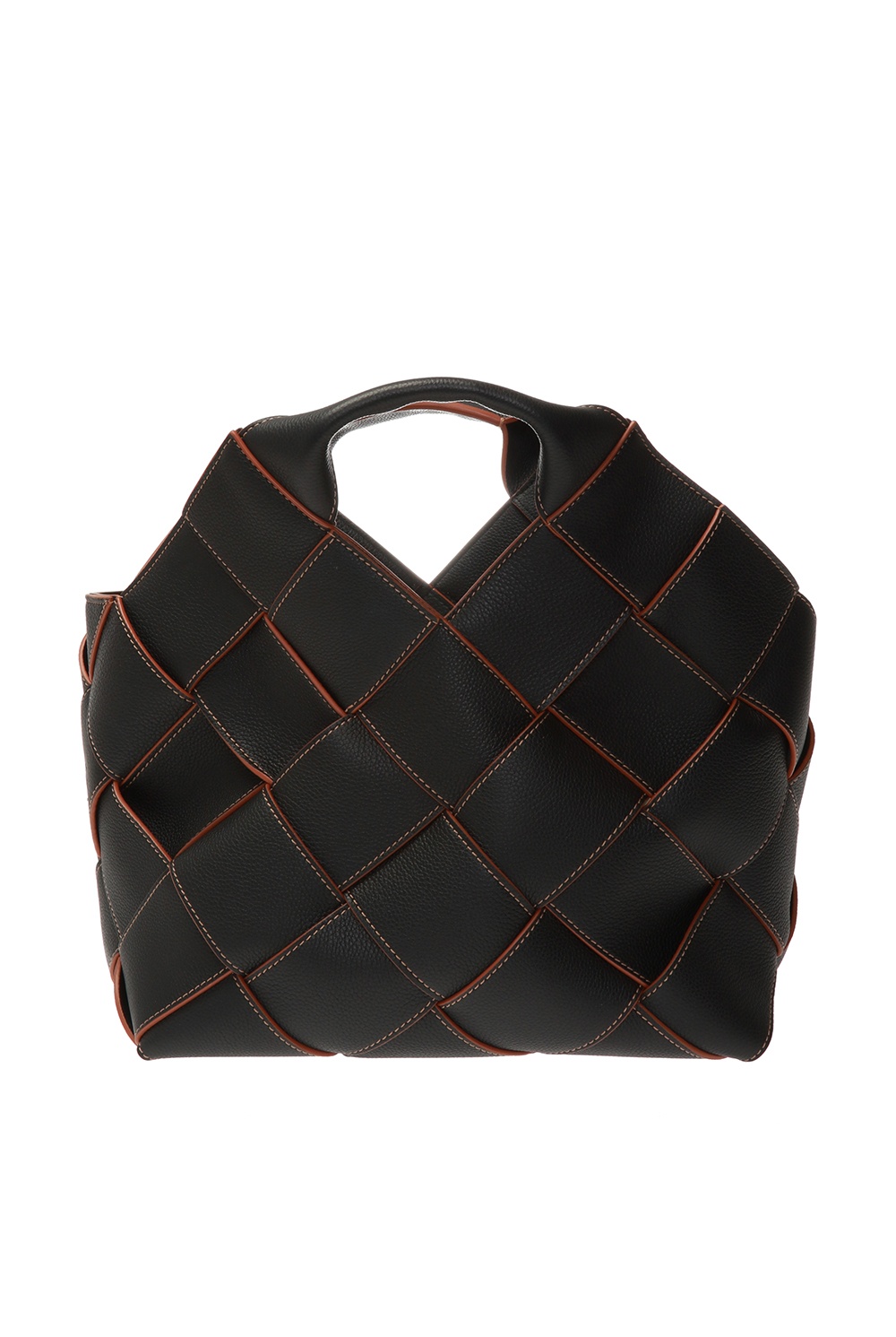 Loewe woven hotsell leather tote